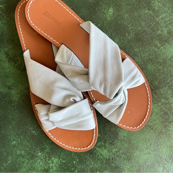 Soludos Clara Beach Slide Sky Blue Sandals Sz 9 - Picture 3 of 4